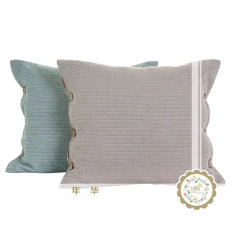 Современный простой полностью Хлопковый чехол на диванную подушку стиль