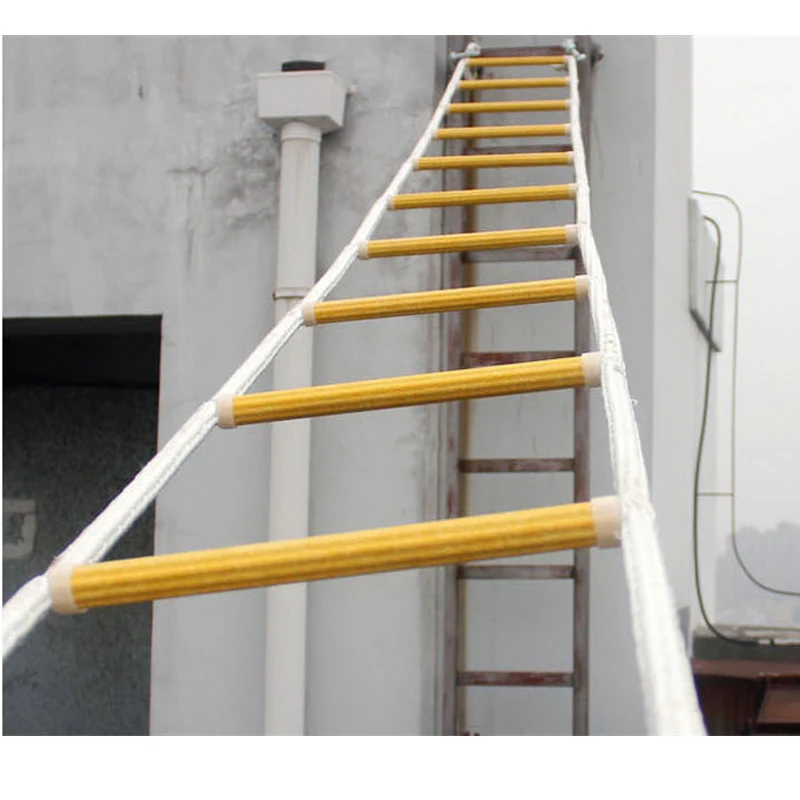 Складная лестница из эпоксидной смолы спасательный трос стремянка мягкой без
