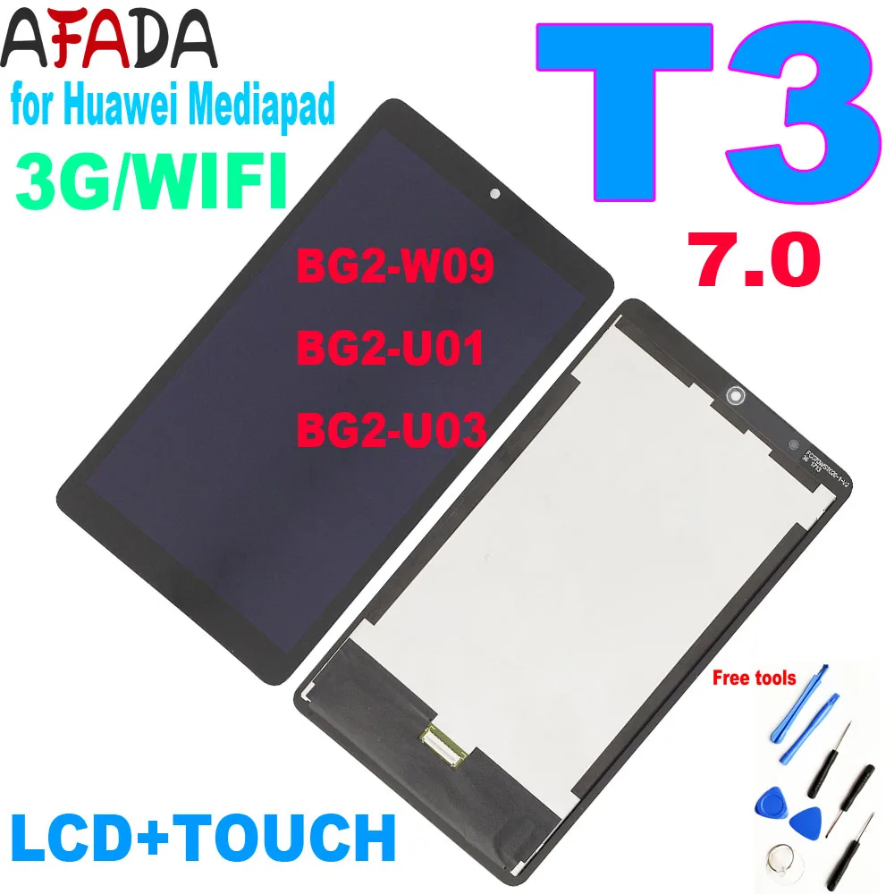 Оригинальный 7-дюймовый ЖК-дисплей для Huawei Mediapad T3 7 0 3g или Wi-Fi BG2-W09 BG2-U01 с сенсорным