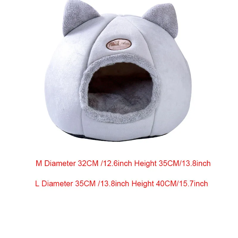 Домик для кошек Зимний теплый домик домашних животных милая мягкая подходящая