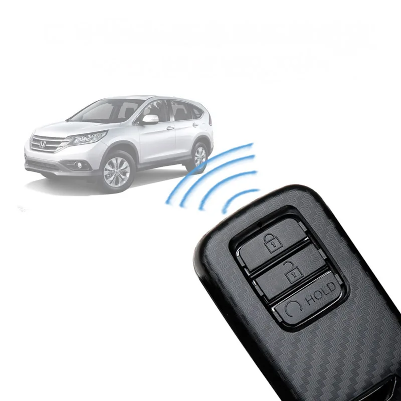 Автомобильный глянцевый чехол для ключей из АБС пластика Honda Civic CR V HR Нефритовый