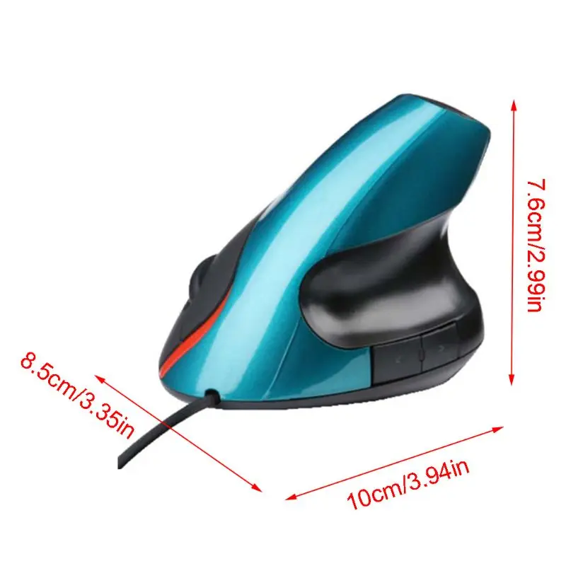

Ergonomic Design USB Vertical Optical Mouse Wrist Healing For Computer PC Laptop