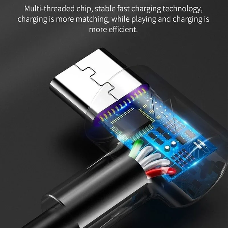 1M2M3M 5A супер кабель зарядного устройства USB type C локоть интегрированный