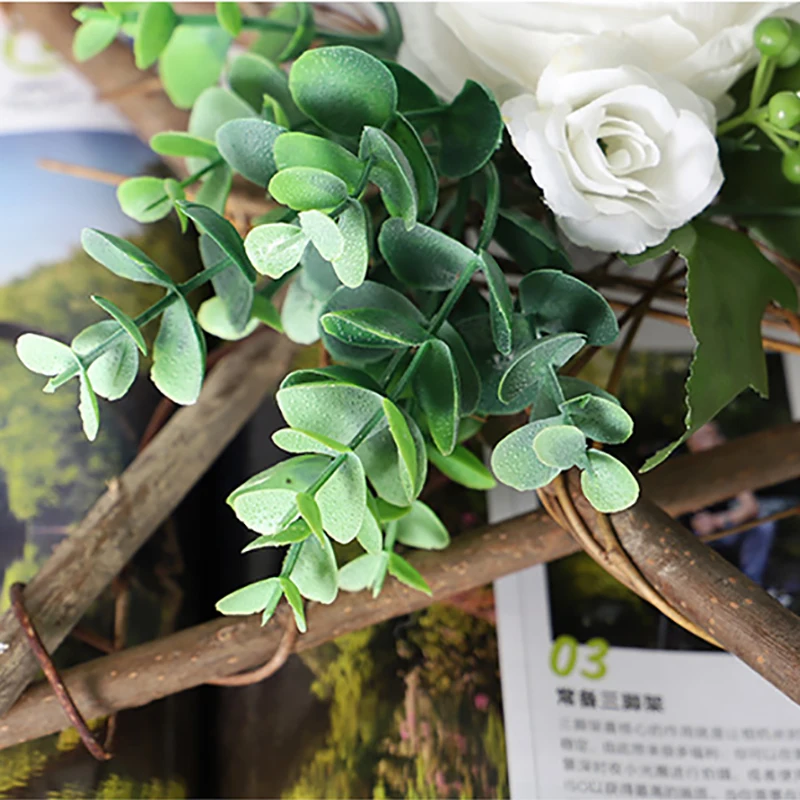 Венок из искусственных цветов двери стене висит украшение для свадьбы дома сад