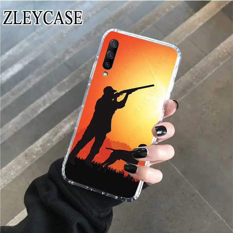 Прозрачный чехол для сотового телефона samsung Galaxy A50 A10 A30 A70 A7 A9 A10S J5 J6 J7 J8 2018 охоты и