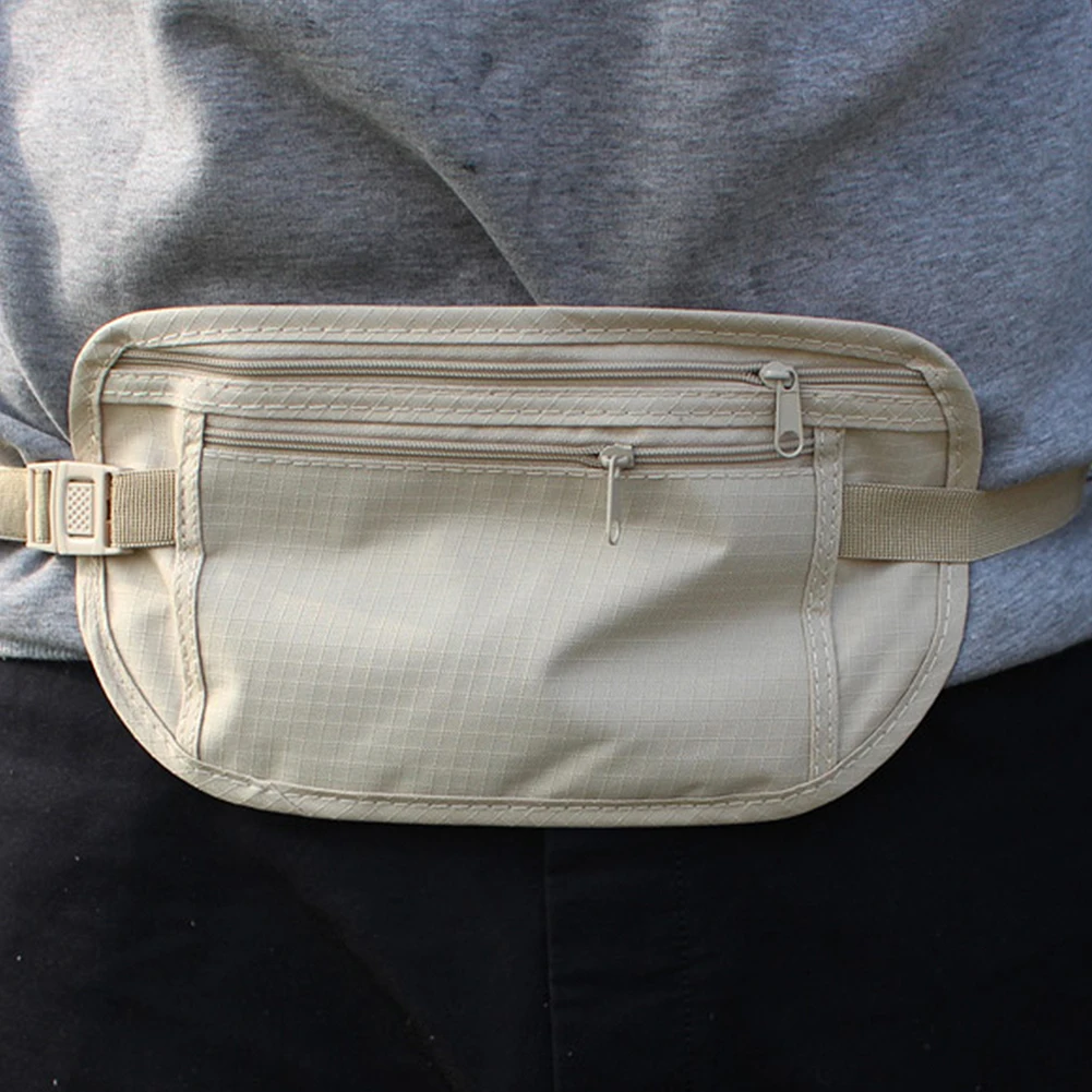 

Unisex Travel Waist Pouch for Passport Money Belt Bag Hidden Anti-Theft Security Wallet Pack