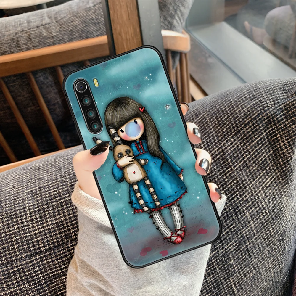 

Cartoon Lovely Santoro Gorjuss Phone Case Cover Hull For XIAOMI Redmi 7 7a 8 8a 9 9a NOTE 6 7 8 8t 9 9s Pro Max 4X black Cell