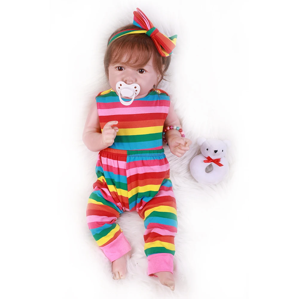 20 &quot50 см Bebe Reborn игрушки для детей куклы малышей мягкие виниловые девочек