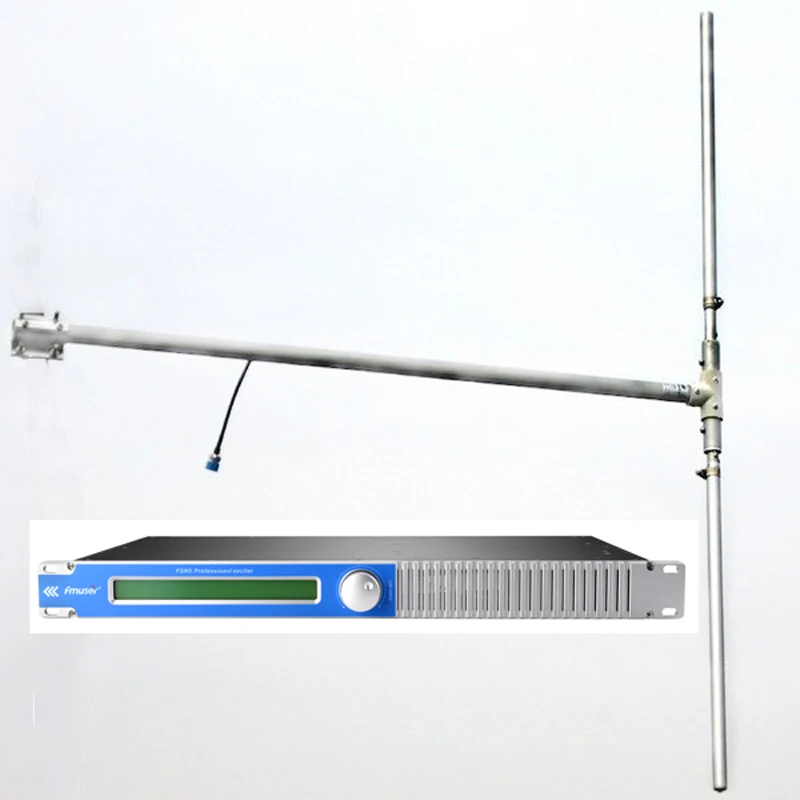 FMUSER FMT- 50L 50 Вт Радио вещание fm-передатчик + DP100 дипольная FM антенна для