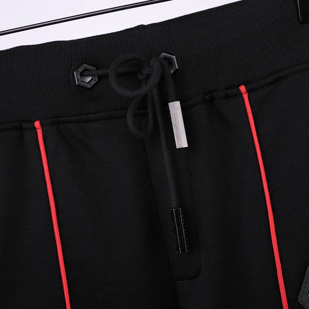 

New Fashion Skull Men Cotton 2-Piece Hooded PP Sweatshirt And Pants Sportswear Set Zip Plein Hoodie Clothes Trajes de hombre