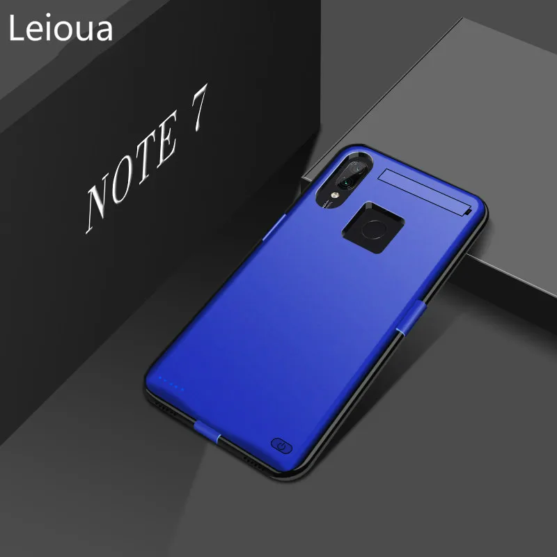Leioua6800mAh аккумулятор зарядное устройство чехол для Xiaomi Redmi Note7 банк питания крышка