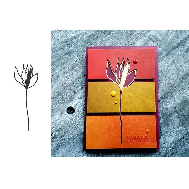 Волшебный цветок металлические Вырубные штампы форма для скрапбукинга