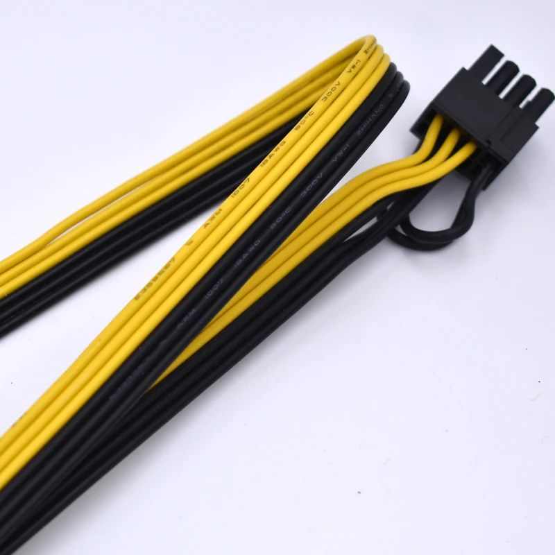 10 шт./лот PCI Express 6pin до 2 X PCIe 8 (6 + 2) pin Материнская плата GPU VGA Y splitter Hub Кабель