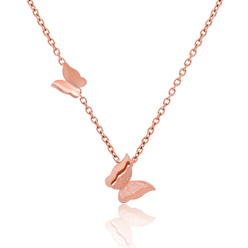 LEEKER Square stainless steel necklaces rose gold color link chain neckalce jewelry for women gift girlfriend boho 307 K2 | Украшения и
