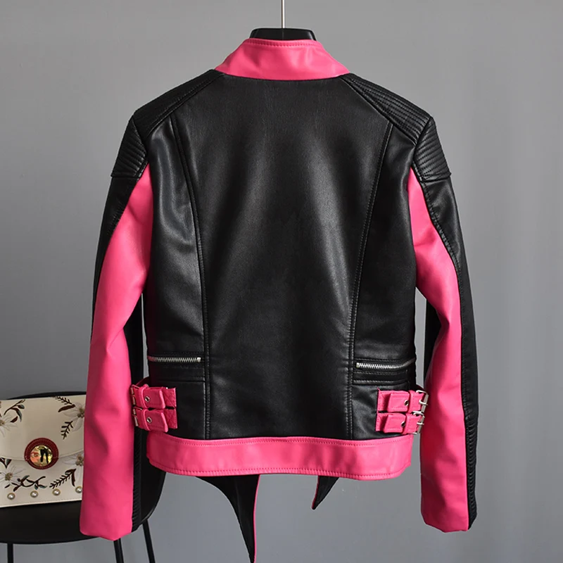 Fitaylor женская короткая куртка из мягкой искусственной кожи асимметричная