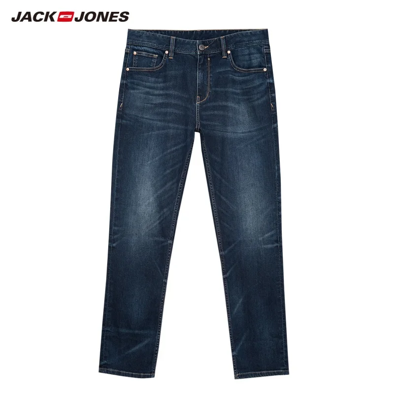 JackJones мужские хлопковые джинсы стрейч джинсовые брюки Мужская Уличная одежда