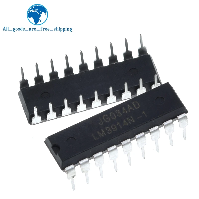 10 шт./лот LM3914N 1 LM3914 DIP 18 светодиодное освещение драйверы в горошек/бар Дисплей Dvr