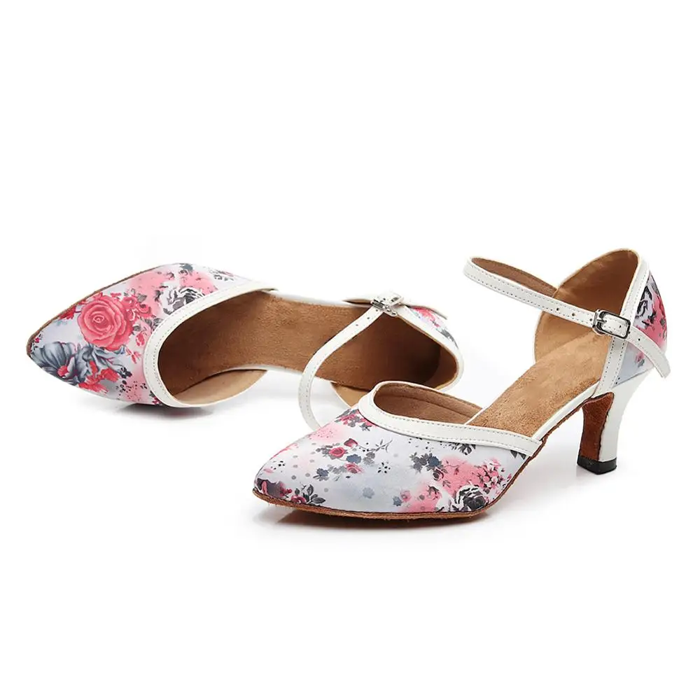 DKZSYIM/женская танцевальная обувь для вечеринки Атласная с мягкой подошвой и