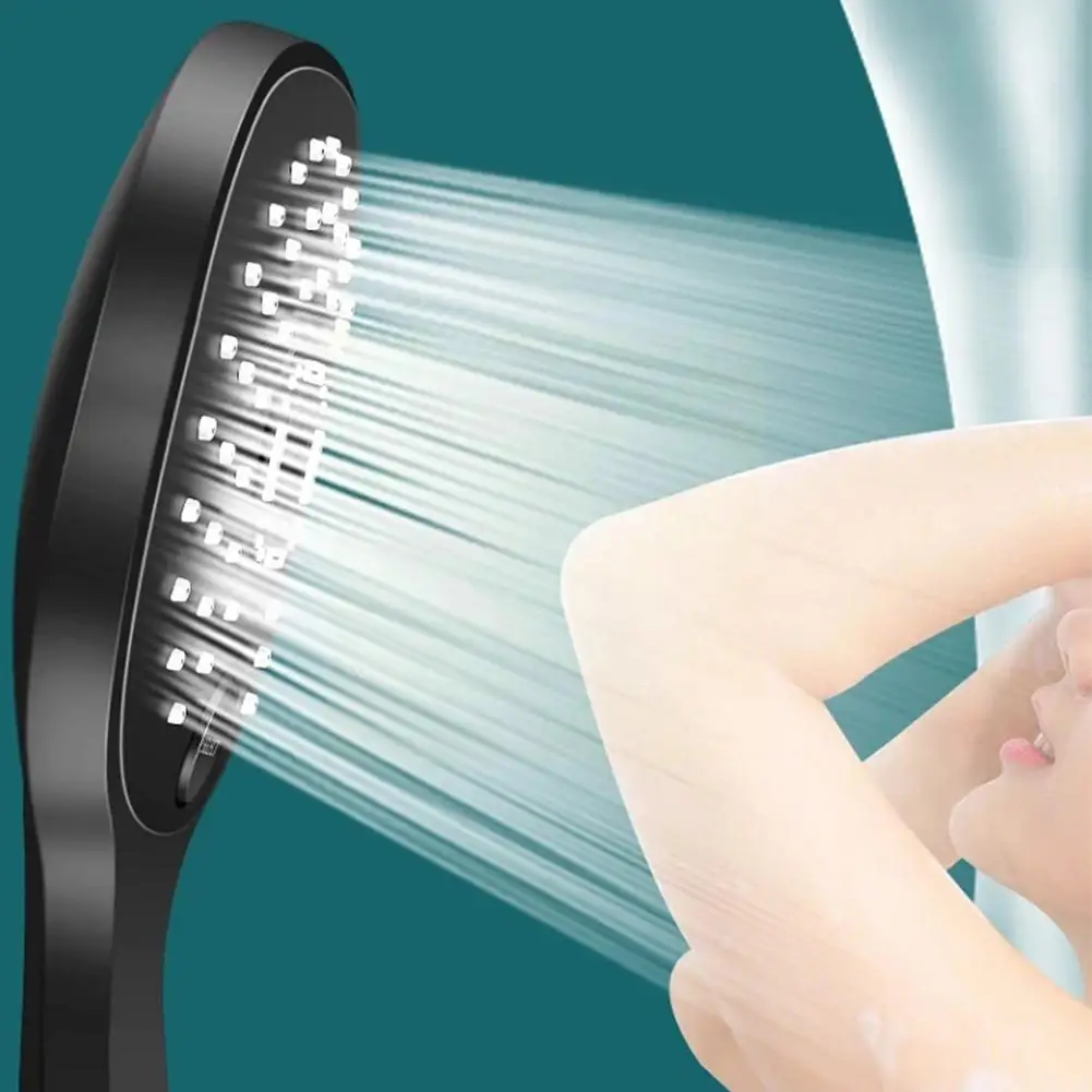 

Новая насадка для душа с эффектом дождя для ванной комнаты 3 режима ABS круглая хромированная насадка с водосберегающим шлангом Y1A6