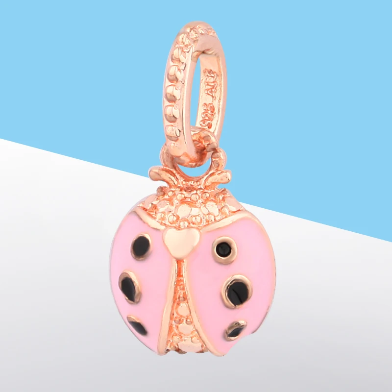 Классические Подвески в виде божьей коровки anomокей из розового золота подходят