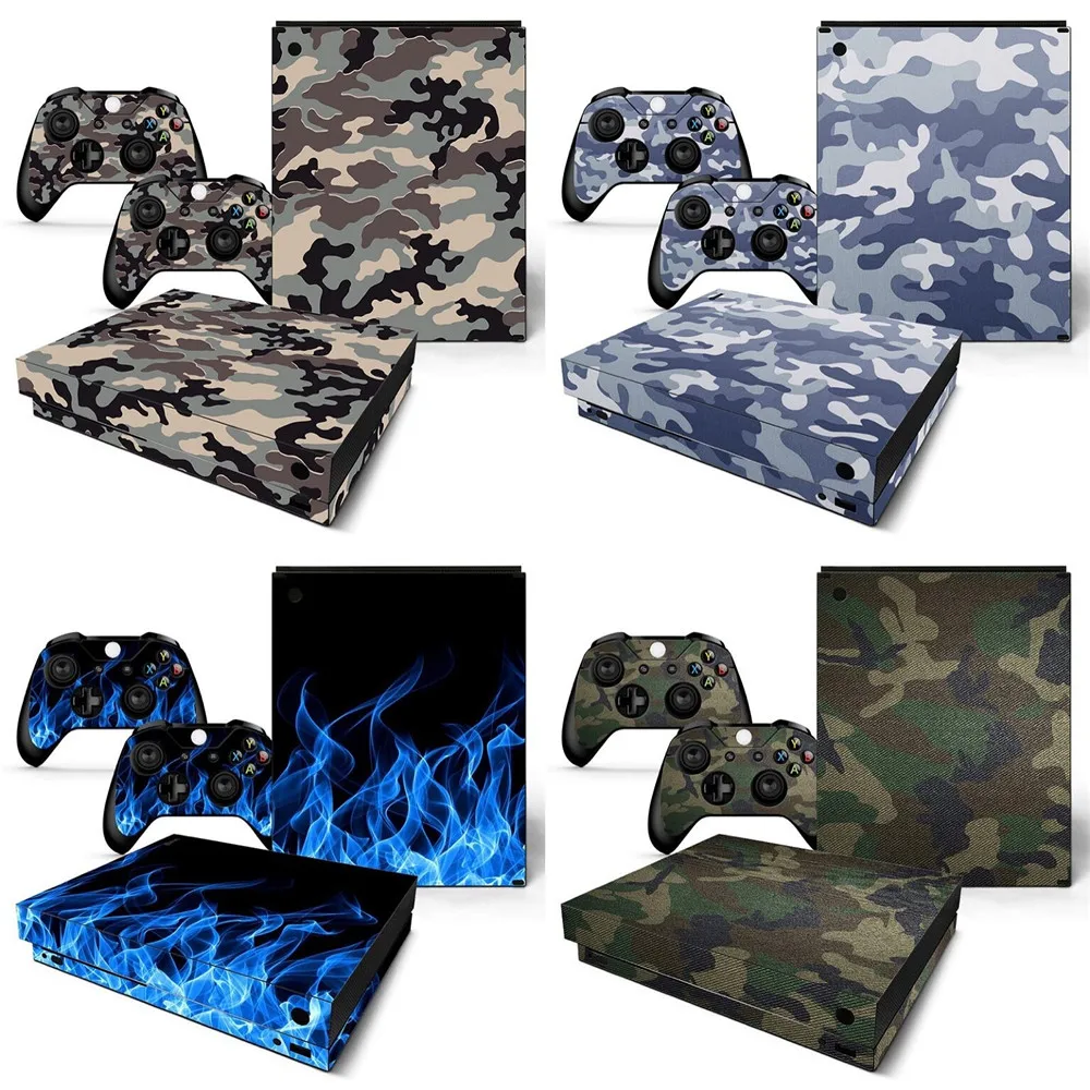 Прямая поставка ПВХ покрытие наклейка для Xbox one X консоли и контроллеры|stickers