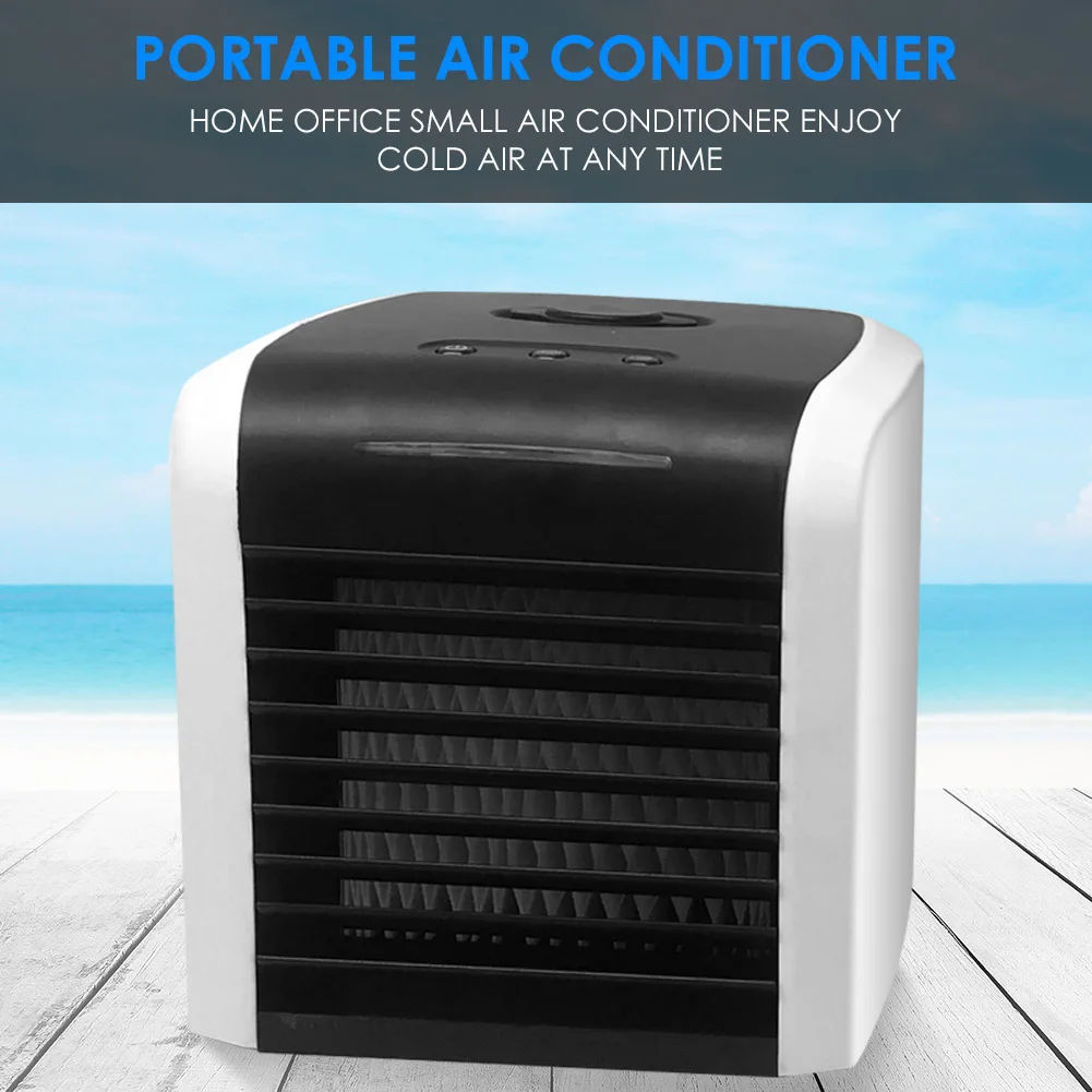 Домашний мини Кондиционер охлаждающий вентилятор USB перезаряжаемый портативный