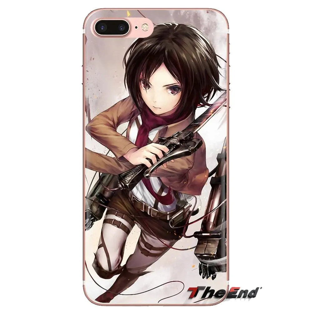 anime Attack on Titan Mikasa For Xiaomi Mi3 Samsung A10 A30 A40 A50 A60 A70 Galaxy S2 Note 2 Grand Core Prime Silicone Skin Case |