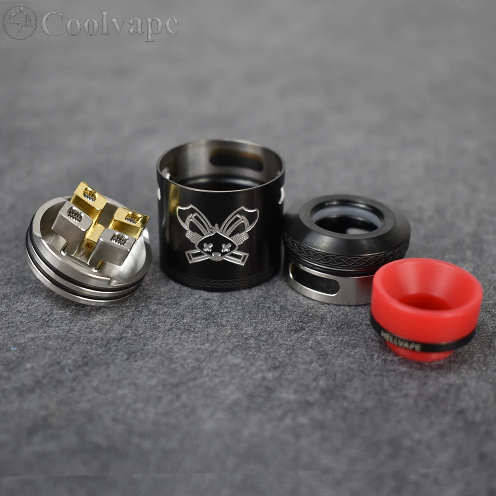 Атомайзер Dead Rabbit V2 RDA с сквонком BF PIN Dual Coil deck Vape Tank 24 мм rda vs Apocalypse GEN 2 | Электроника