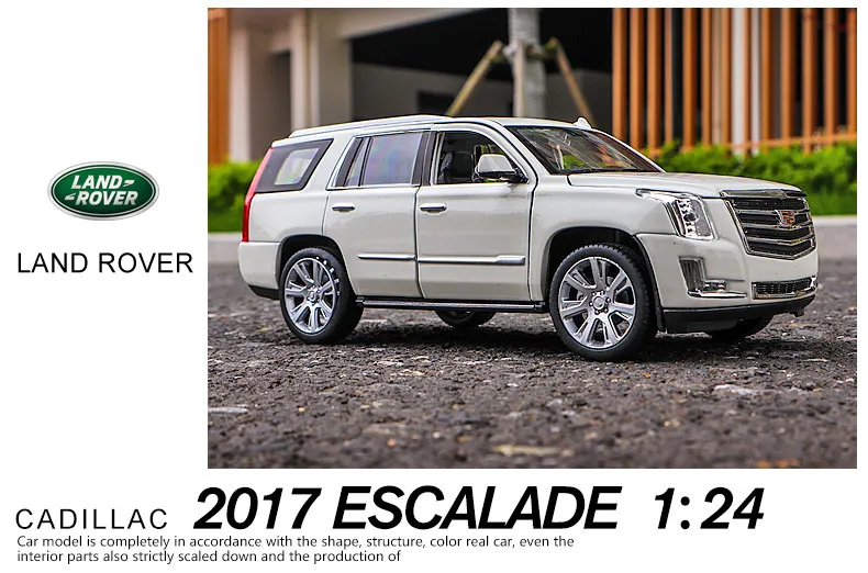 Welly 1:24 Cadillac Escalade модель автомобиля из сплава моделирование автомобиля украшение коллекция Подарочная игрушка Литье под давлением модель игрушка для мальчиков