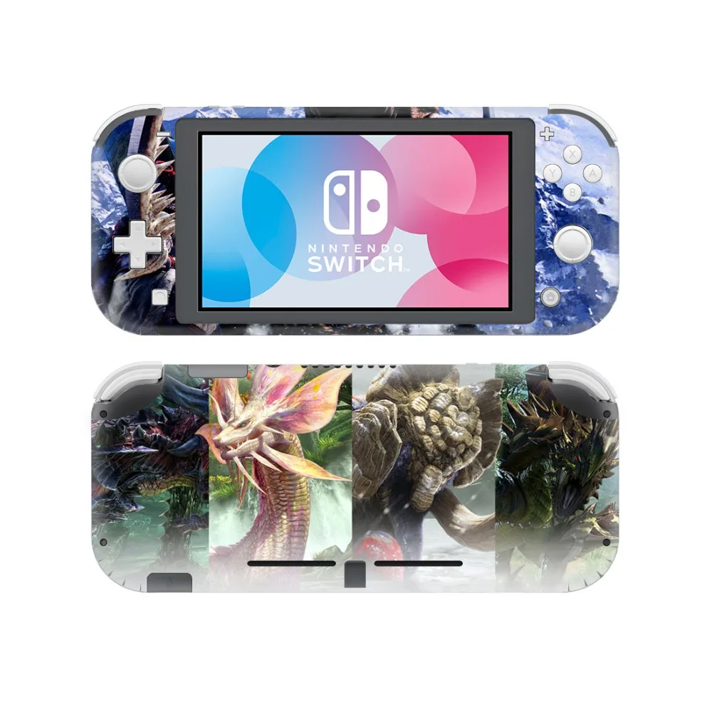 Monster Hunter наклейка на кожу для nintendo Switch Lite консоль и контроллер переключатель Lite Мини-Протектор виниловая наклейка на кожу