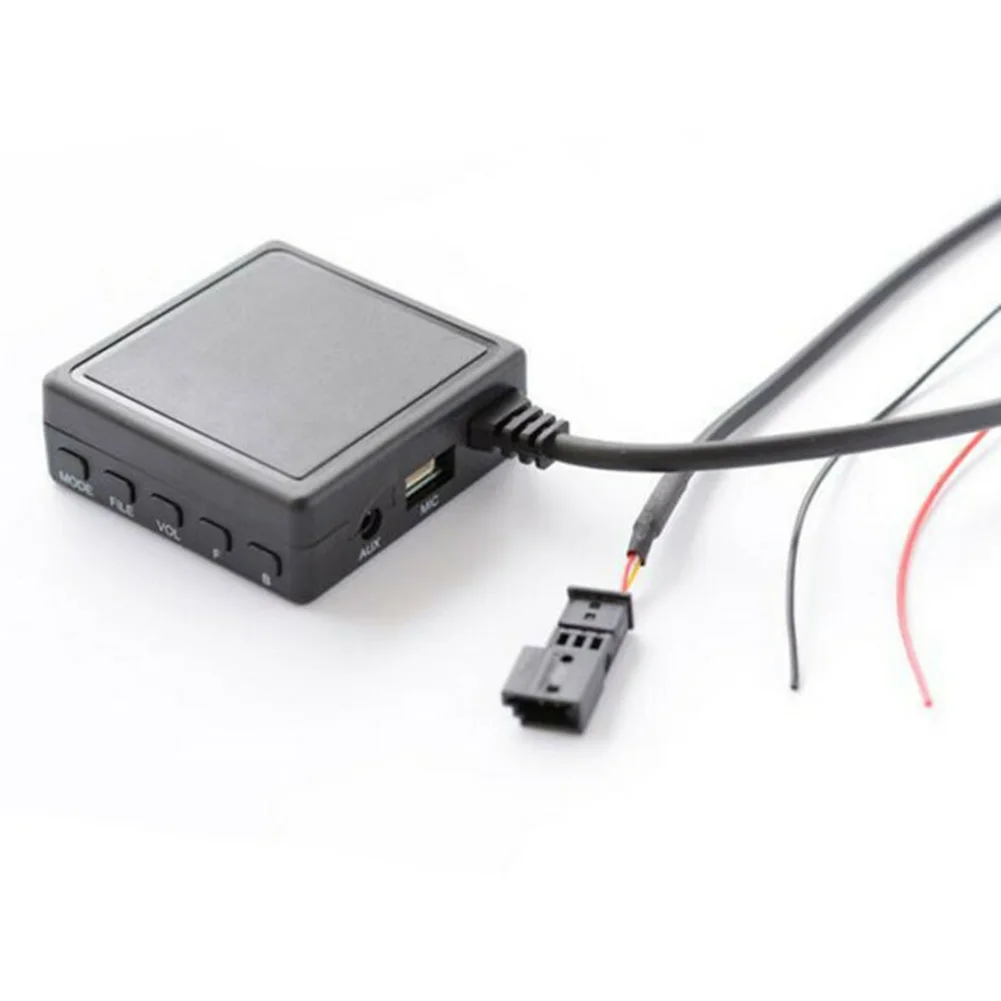 Автомобильный AUX-Кабель-адаптер с микрофоном USB 3pin к Bluetooth-совместимому модулю для