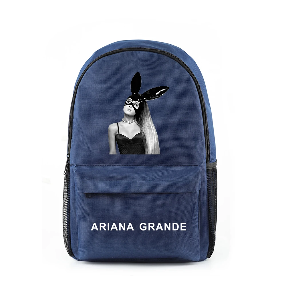 Холщовый Рюкзак на плечо в стиле Харадзюку С Логотипом Ariana Grande, певица на молнии, рюкзак для путешествий в студенческом стиле, пять цветов