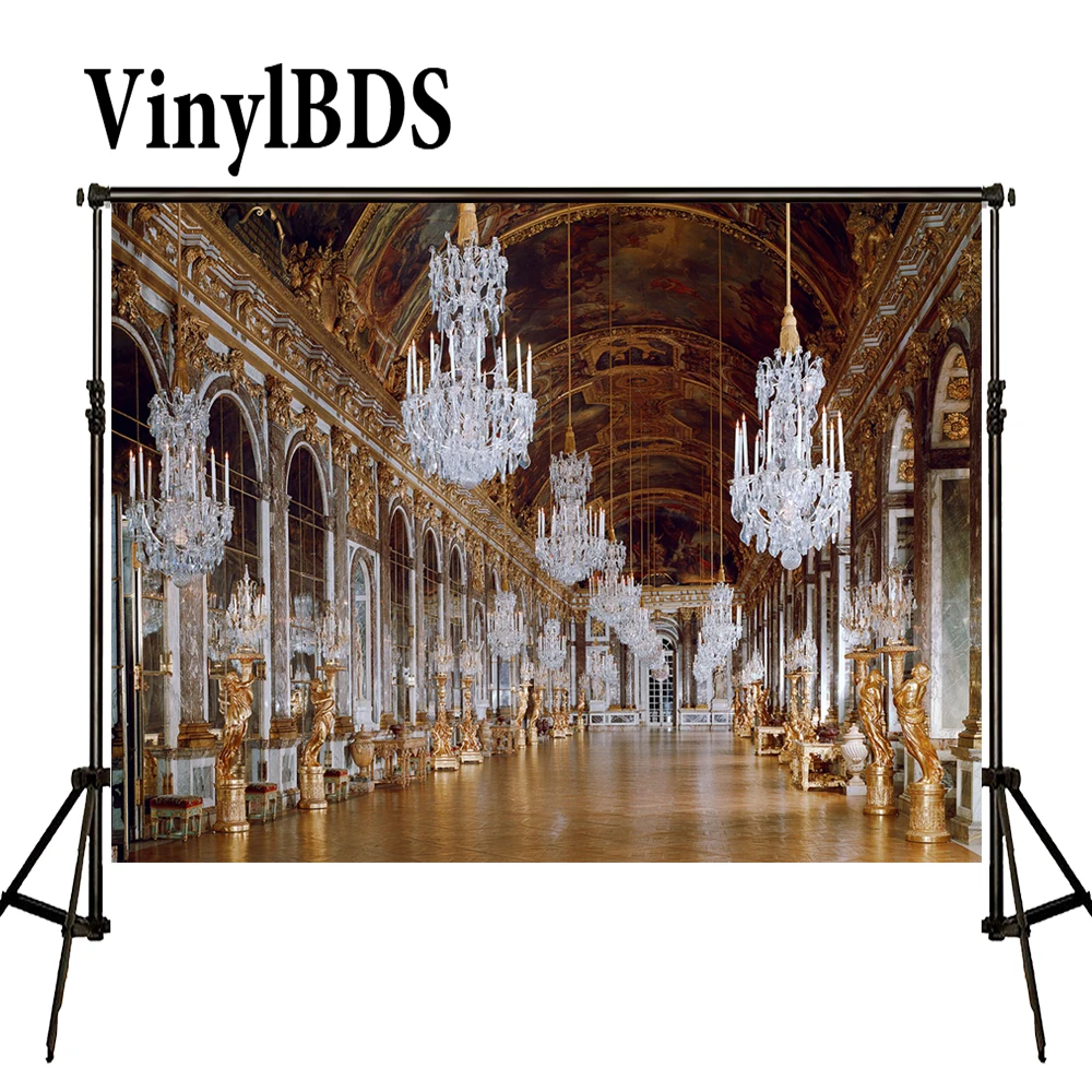 VinylBDS Золотой Фон для фотосъемки церкви собора Святого Патрика роскошный