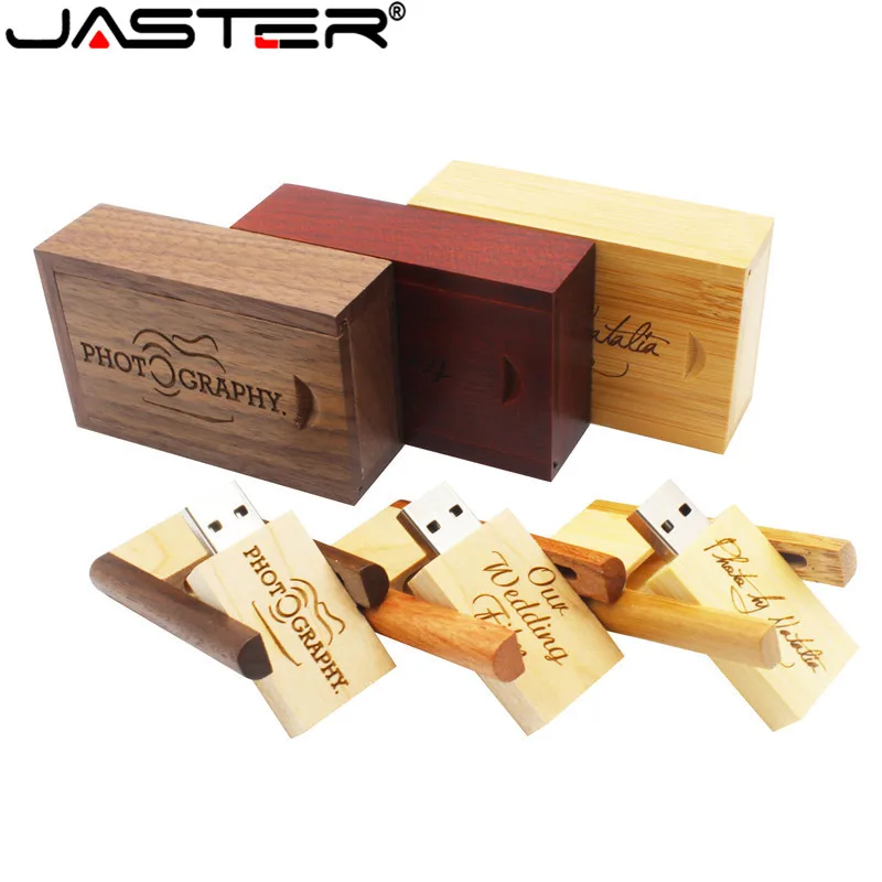 USB-флеш-накопитель JASTER деревянный 4-64 Гб с деревянной коробкой | Компьютеры и офис