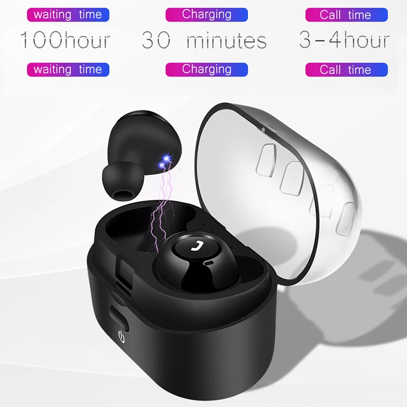 LIGE 2019 New Bluetooth Earphone 5.0 Stereo Wireless Headphones Touch Control IPX7 Waterproof Earphones Dual microphone | Электроника