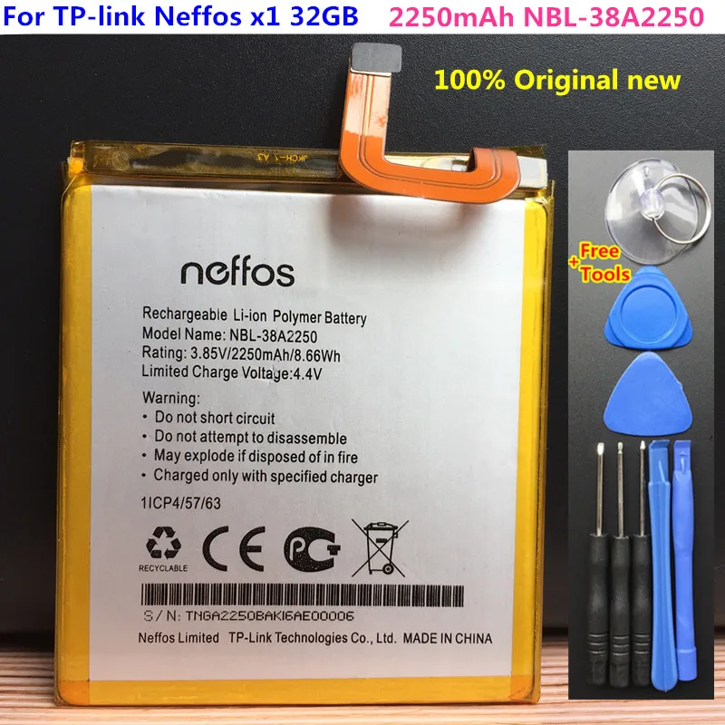 Оригинальный новый аккумулятор 2250 мАч для планшетов TP link Neffos x1 TP902A перезаряжаемые литий полимерные батареи +