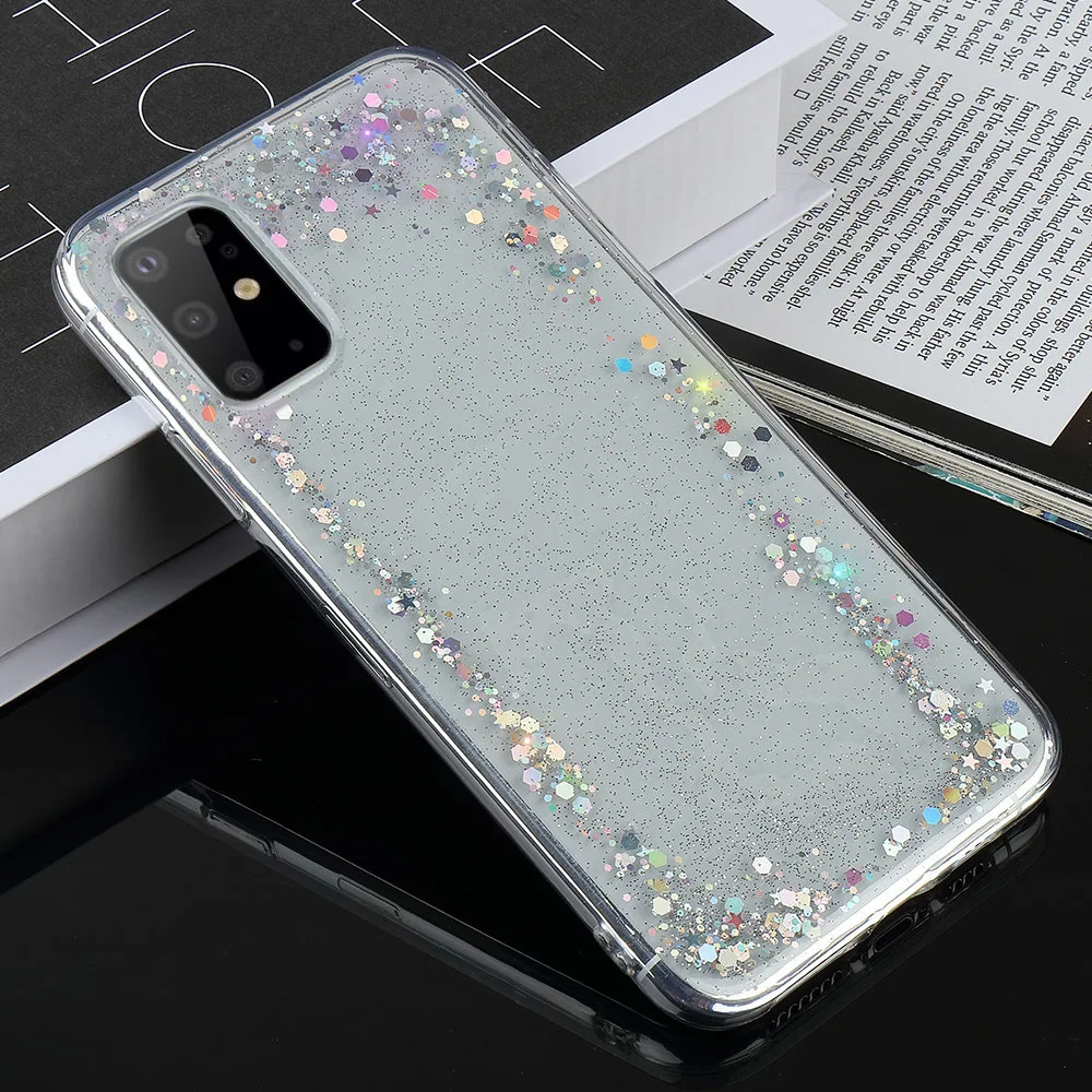 LAPOPNUT мягкий Блестящий Прозрачный чехол для телефона Samsung Galaxy S20 Ultra 5G S10 S10e S8 S9 Plus S7