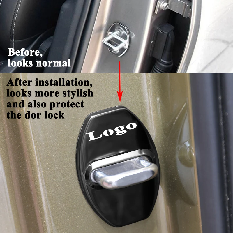 4 шт./компл. Стайлинг из нержавеющей стали ранняя Пряжка защитные аксессуары для