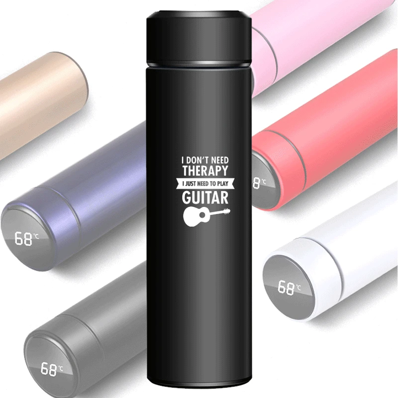 

I Just Need To Play Guitar Drinkware Smart Stainless Steel Cup Thermos Bottle Tea Water Bottles Cup