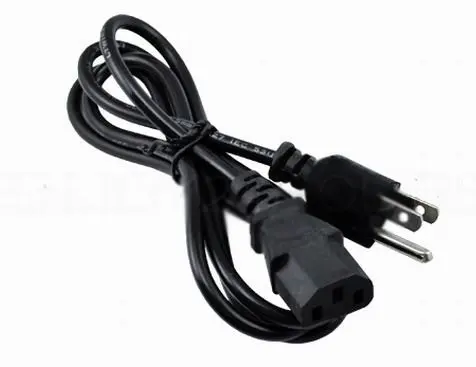 

New US 3-Prong Laptop Adapter Power Cord Cable Lead 3Pin Black Colour