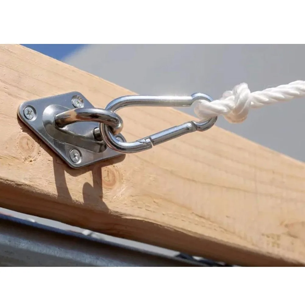 

24pcs/Set Sun Shade Sail Canopy Accessories 304 Stainless Steel Hardware Kit Turnbuckle Pad Eye Carabiner For Outdoor Camping