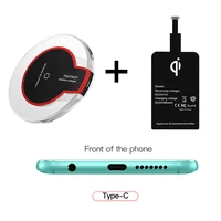 qi wireless charging kit transmitter charger adapter receptor receiver pad coil type c micro usb kit for iphone xiaomi huawei