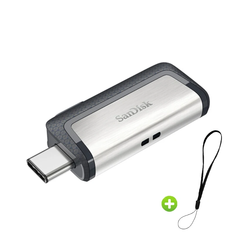 SanDisk USB флеш накопитель Type C 3 1 двойной OTG 64 Гб 256 ГБ 32 высокая скорость до 150 МБ/с./с