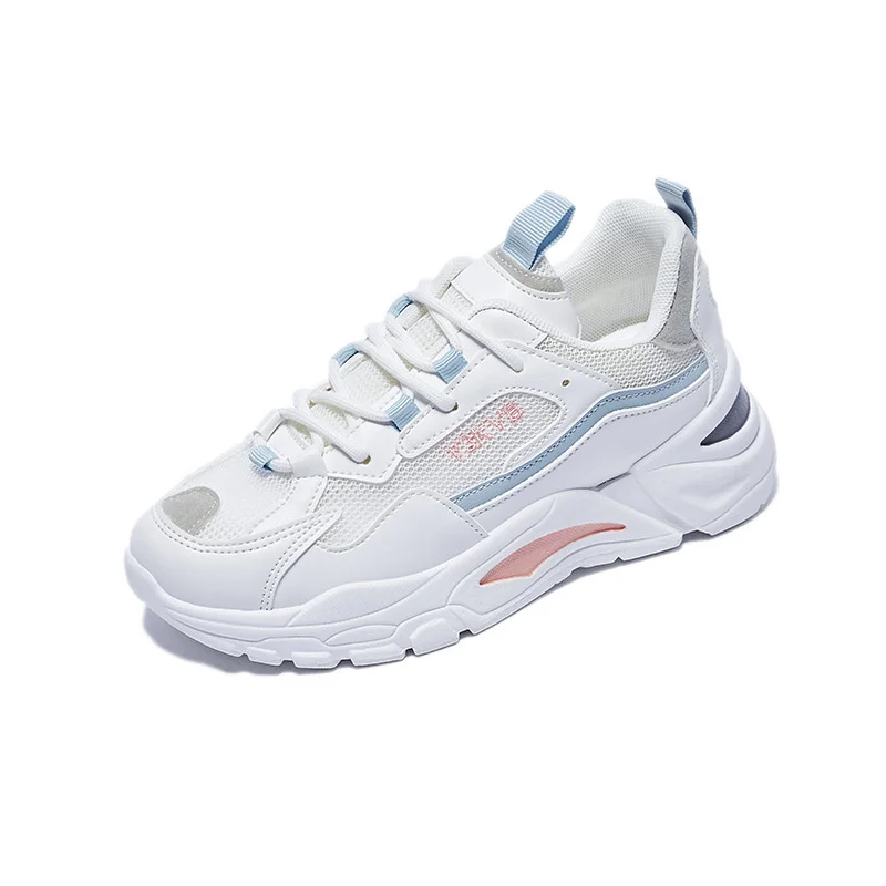 

Women's Sports Shoes 2021 White Women's Sneakers Breathable Tennis Female Charming Black Chunky Running Shoes Casual Footwear