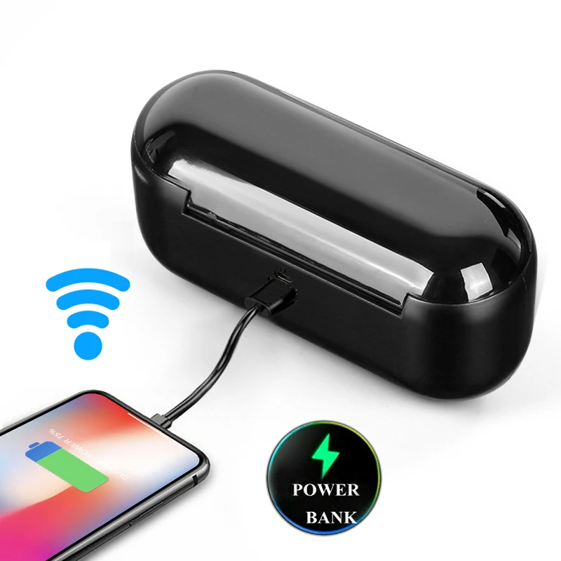 Беспроводные наушники Bluetooth 5 0 F9 TWS светодиодный дисплей с внешним аккумулятором