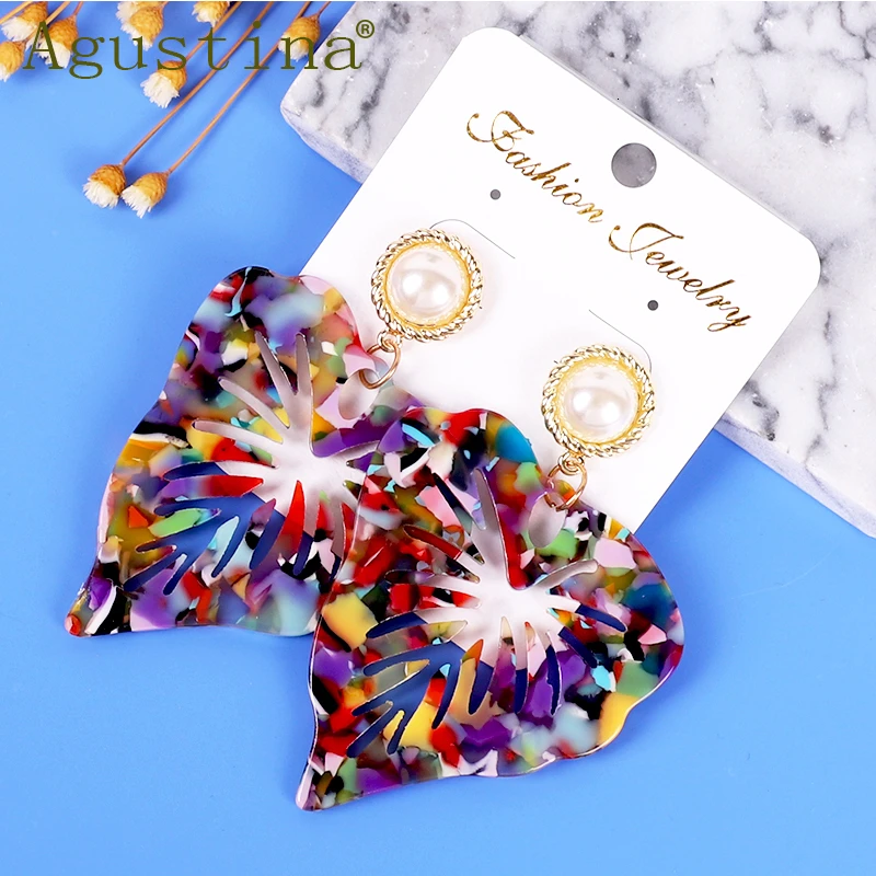 Серьги Модные ювелирные изделия зеленые панковские разноцветные женские серьги