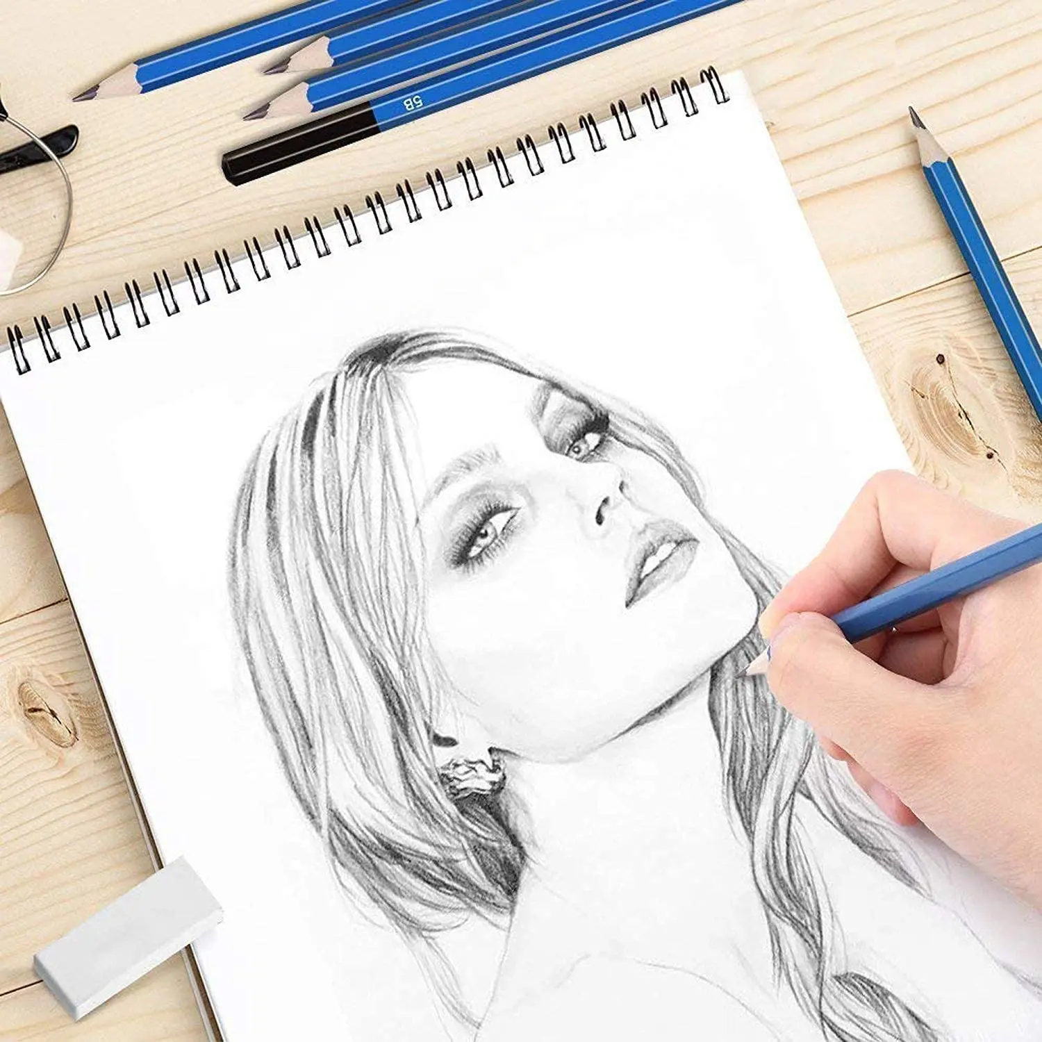Drawing Pencils for Artists 72 Piece Kit Sketch Wooden Colored Art Pencil Beginners Pro | Канцтовары для офиса и дома