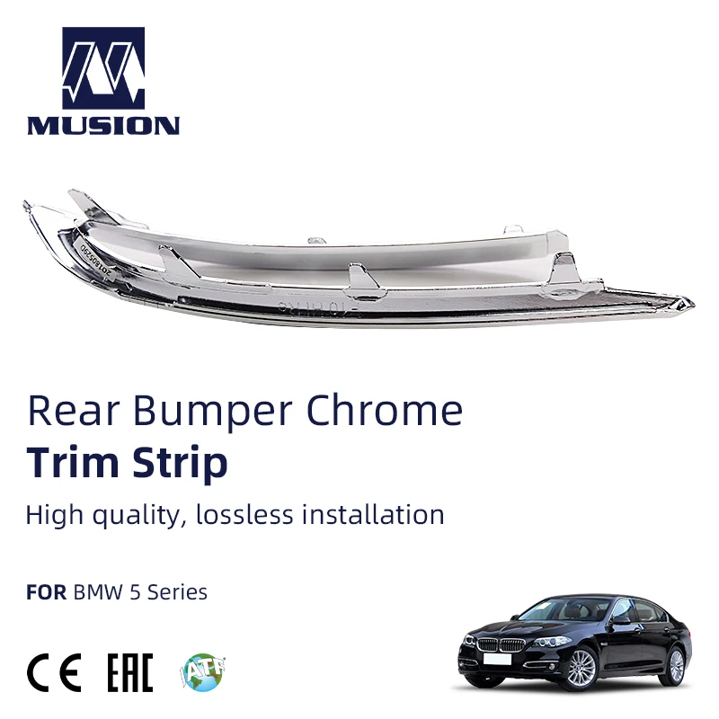 Auto Exterior Accessory F18LCI Car Rear Bumper Chrome Strip Fit For BMW 5 Series From Musion | Автомобили и мотоциклы
