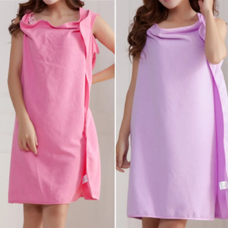 Microfiber Women Sexy Pareo Skirt Beach Towel Bath Wearable Soft Super Absorbent Dress | Дом и сад