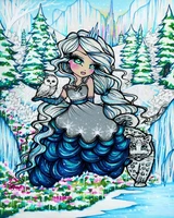 5d poured glue diy diamond painting kits full round with ab drill girl embroidery stitch cartoon rhinestones home decor gift art
